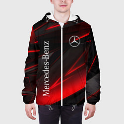 Куртка с капюшоном мужская Mercedes-Benz Геометрия, цвет: 3D-белый — фото 2