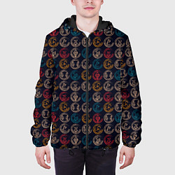 Куртка с капюшоном мужская Виртуальная Валюта, цвет: 3D-черный — фото 2