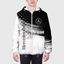 Куртка с капюшоном мужская Mercedes-Benz спорт, цвет: 3D-белый — фото 2