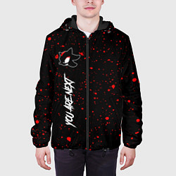 Куртка с капюшоном мужская CОНИК ЭКЗЕ Краски По вертикали, цвет: 3D-черный — фото 2