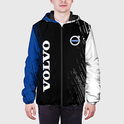 Куртка с капюшоном мужская Volvo марка автомобиля, цвет: 3D-черный — фото 2