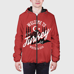 Куртка с капюшоном мужская Турция - Turkey, цвет: 3D-черный — фото 2