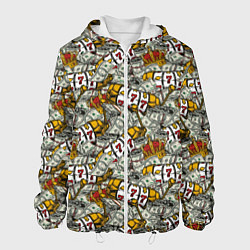 Куртка с капюшоном мужская Джекпот Jackpot, цвет: 3D-белый