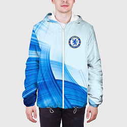 Куртка с капюшоном мужская Chelsea FC челси фк, цвет: 3D-белый — фото 2