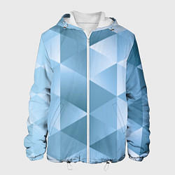 Куртка с капюшоном мужская Треугольники 3D Frozzen 2022, цвет: 3D-белый