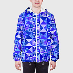 Куртка с капюшоном мужская Камуфляж спортивный Призма - Лагуна, цвет: 3D-белый — фото 2