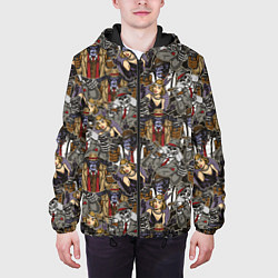 Куртка с капюшоном мужская Гангстеры Мафиози, цвет: 3D-черный — фото 2