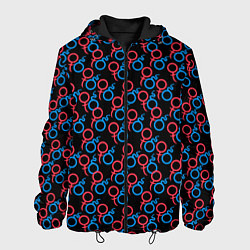 Куртка с капюшоном мужская МарсВенера любовь, цвет: 3D-черный