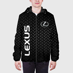Куртка с капюшоном мужская LEXUS ЛЕКСУС СТАЛЬ, цвет: 3D-черный — фото 2