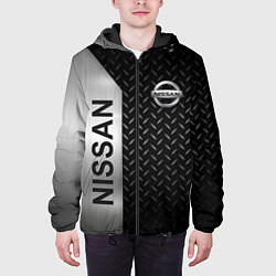 Куртка с капюшоном мужская Nissan Ниссан Сталь, цвет: 3D-черный — фото 2
