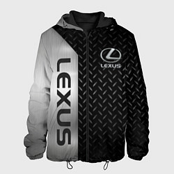 Куртка с капюшоном мужская Lexus Лексус Сталь матал, цвет: 3D-черный