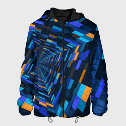 Куртка с капюшоном мужская Geometric pattern Fashion Vanguard, цвет: 3D-черный