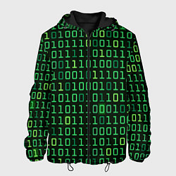 Куртка с капюшоном мужская Двоичный Код Binary Code, цвет: 3D-черный