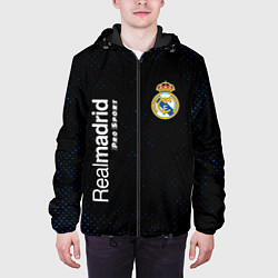 Куртка с капюшоном мужская REAL MADRID Pro Sport Потертости, цвет: 3D-черный — фото 2