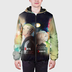 Куртка с капюшоном мужская Токийские мстители - Майки и Дракен, цвет: 3D-черный — фото 2