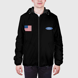 Куртка с капюшоном мужская USA FORD, цвет: 3D-черный — фото 2