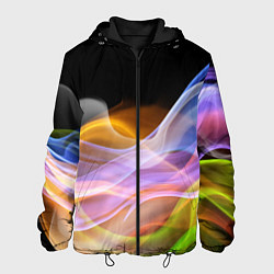 Куртка с капюшоном мужская Цветной дым Color pattern, цвет: 3D-черный