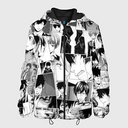 Куртка с капюшоном мужская Psycho Pass pattern, цвет: 3D-черный