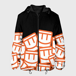 Куртка с капюшоном мужская Куча смайликов из REC ROOM, цвет: 3D-черный