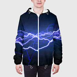 Куртка с капюшоном мужская Lightning Fashion 2025 Neon, цвет: 3D-белый — фото 2