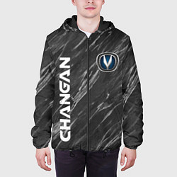 Куртка с капюшоном мужская ЧАНГАН МРАМОР CHANGAN, цвет: 3D-черный — фото 2