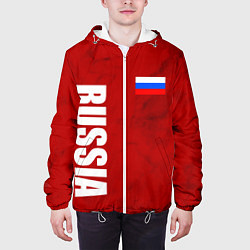 Куртка с капюшоном мужская RUSSIA - RED EDITION - SPORTWEAR, цвет: 3D-белый — фото 2