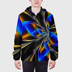 Куртка с капюшоном мужская Neon vanguard pattern Fashion 2023, цвет: 3D-черный — фото 2