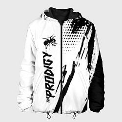 Куртка с капюшоном мужская The prodigy - логотип, цвет: 3D-черный