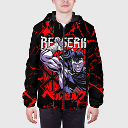 Куртка с капюшоном мужская БЕРСЕРК BERSERK GUTS, цвет: 3D-черный — фото 2