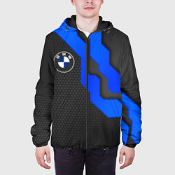 Куртка с капюшоном мужская BMW - ТЕХНО БРОНЯ, цвет: 3D-черный — фото 2