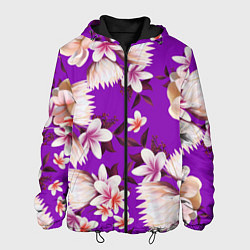 Мужская куртка Цветы Фиолетовый Цветок