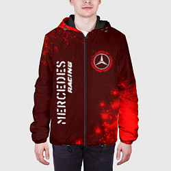 Куртка с капюшоном мужская MERCEDES Mercedes Racing Арт, цвет: 3D-черный — фото 2