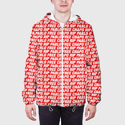 Куртка с капюшоном мужская Free Chapo Rip Pablo, цвет: 3D-белый — фото 2