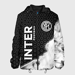 Куртка с капюшоном мужская INTER Football Пламя, цвет: 3D-черный