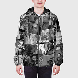 Куртка с капюшоном мужская The last of us comix, цвет: 3D-черный — фото 2