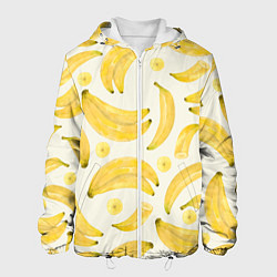 Куртка с капюшоном мужская Банановый Рай Лета, цвет: 3D-белый