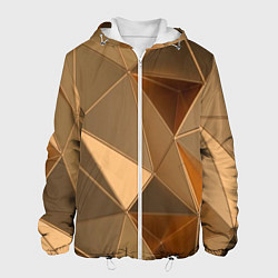 Мужская куртка Золотые 3D треугольники