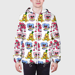 Куртка с капюшоном мужская Poppy Playtime - Chapter 2 паттерн из персонажей, цвет: 3D-белый — фото 2