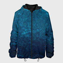 Мужская куртка Синий абстрактный мраморный узор