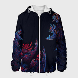 Куртка с капюшоном мужская Шипастый Коралловый Риф, цвет: 3D-белый