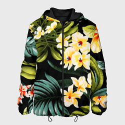 Куртка с капюшоном мужская Vanguard floral composition Summer, цвет: 3D-черный