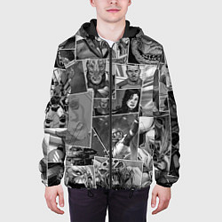 Куртка с капюшоном мужская Mass effect comix, цвет: 3D-черный — фото 2