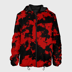 Мужская куртка Черно-красная абстракция