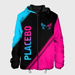 Куртка с капюшоном мужская Placebo Neon Gradient, цвет: 3D-черный