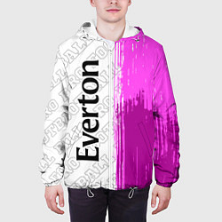 Куртка с капюшоном мужская Everton Pro Football, цвет: 3D-белый — фото 2
