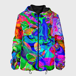 Куртка с капюшоном мужская REFRACTION OF COLORS, цвет: 3D-черный