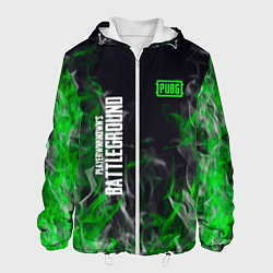 Мужская куртка Pubg - зелёное пламя