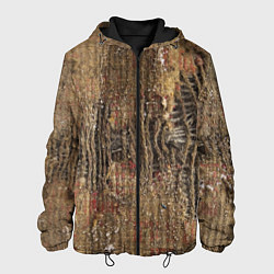 Куртка с капюшоном мужская Хайповая грязная рванина, цвет: 3D-черный