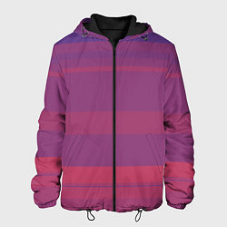Куртка с капюшоном мужская Закатные линии, цвет: 3D-черный