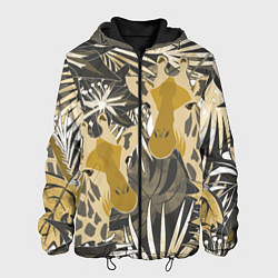 Мужская куртка Жирафы в тропиках